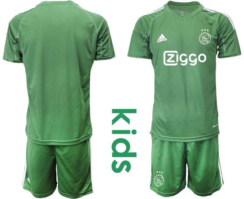 Youth 2020-2021 club ajax army green goalkeeper Soccer Jerseys